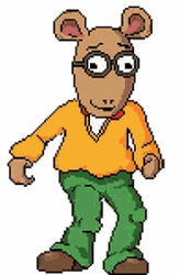Funny Pixel Arthur Dancing  GIF