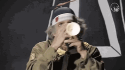 Funny Playing Bugle Donald Trump Parody GIF