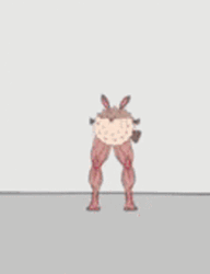 Funny Pufferfish Bunny Run GIF