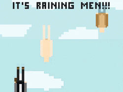 Funny Rain Man Animated Art GIF