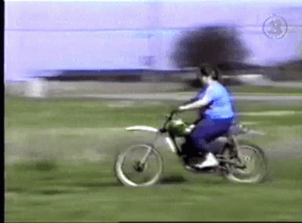 Funny Ran Over By Own Dirt Bike Fail GIF