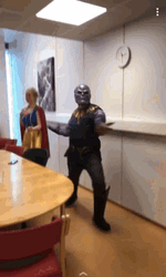 Funny Random Dancing Thanos  GIF