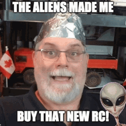 Funny RC Alien Tinfoil Hat GIF