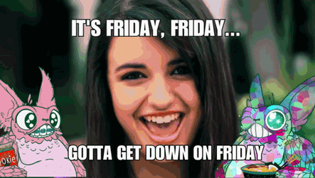 Funny Rebecca Black Friday Internet Meme GIF