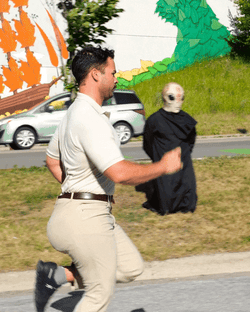 Funny Rizz Frankie LaPenna Running GIF