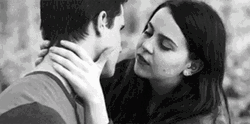 Funny Romance Couple Licking Face GIF