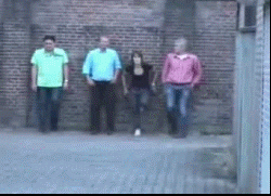 Funny Running Whole Family Fail GIF