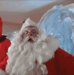 Funny Santa Wacky Face Close Up GIF