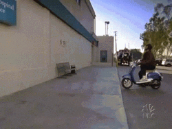 Funny Scooter Motorcycle Crash GIF