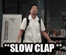 Funny Señor Ben Chang Slow Clap GIF