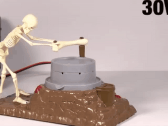 Funny Skeleton Spinning GIF