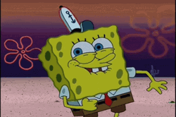 Funny Smile Spongebob Squarepants Excited
