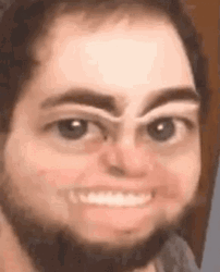 Funny Snapchat Filter Eye Brow Raise GIF