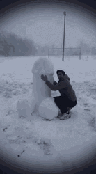 Funny Snow GIF