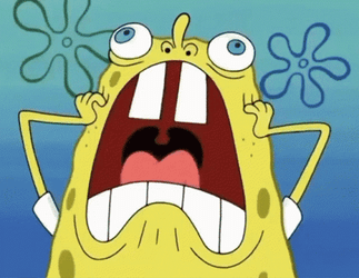 Funny SpongeBob Freak Out GIF