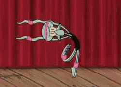 Funny Squidward Ballet  GIF
