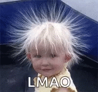 Funny Static Hair LMAO GIF