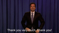 Funny Thank Very Much Host Jimmy Fallon GIF