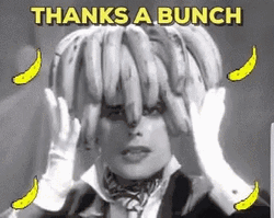 Funny Thank You A Bunch Banana GIF