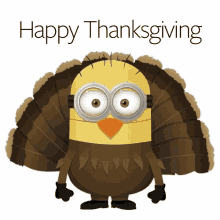 Funny Thanksgiving Minion Despicable Me Turkey GIF