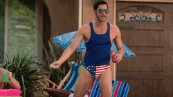 Funny Tom Ellis 4Th Of July Men's Bikini GIF