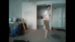 Funny Tornado Disaster Kick GIF