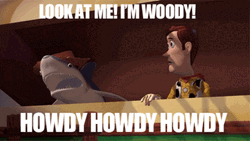 Funny Toy Story Shark Woody GIF