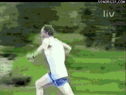 Funny Triple Lindy Diving Fail GIF