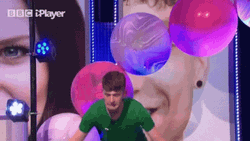 Funny Triple Lindy Inflatable Pool Dive GIF