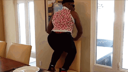 Funny Twerk Twerking Above The Chair GIF