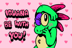 Funny Valentines Iguana Be With You