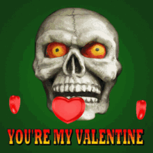 Funny Valentines Scary Skull