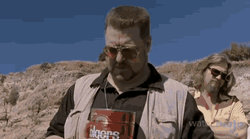 Funny Walter Wrong Ash Pouring Big Lebowski GIF