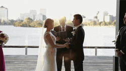 Funny Wedding Mother Chasing Flower Girl GIF