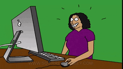 Funny Woman Monkey Typing
