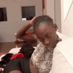 Funny Woman Scratching GIF