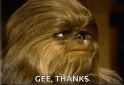 Funny Wookie Thank You GIF
