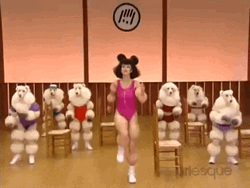 Funny Workout Muscular Poodle Exercise GIF