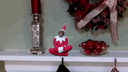 Funny Xmas Tiny Elf Singing GIF