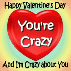 Funny You're Crazy Valentines Day GIF