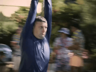 Funny Zip Line Pool Dump Fail GIF