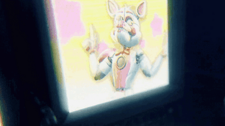 Funtime Foxy On The Screen GIF
