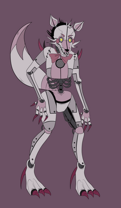 Funtime Foxy Standing Poster GIF