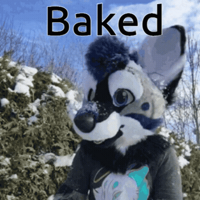 Furry Animal Saying Baked GIF