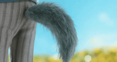 Furry Tail On A Person GIF