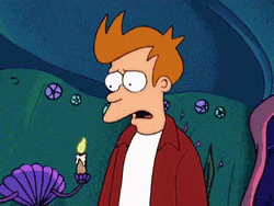 Futurama Animated Series Philip Fry Realization Screaming