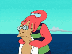 Futurama Zoidberg Doing Head Massage GIF
