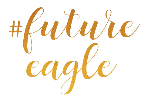 Future Eagle Text Sticker