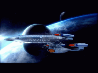 Future Enterprise Star Trek Spaceship  GIF
