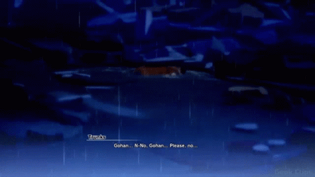 Future Gohan Soaked In Water Lose Consciousness GIF